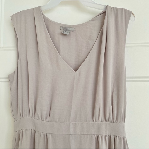 Beige / Taupe Chiffon Maxi Dress Size 8 - Picture 4 of 4